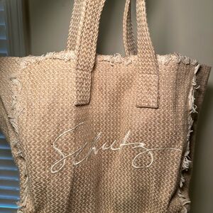 SCHUTZ Beige Textured Tote